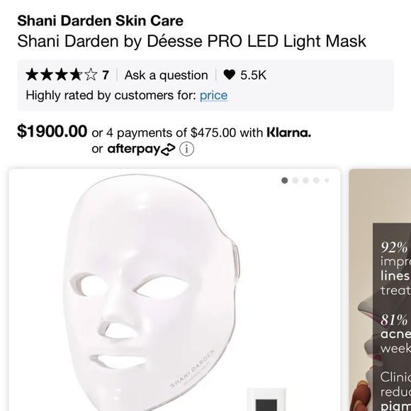 Shani Darden by Déesse PRO LED Light Mask FDA approved 
LED Light Therapy mask - Picture 6 of 12